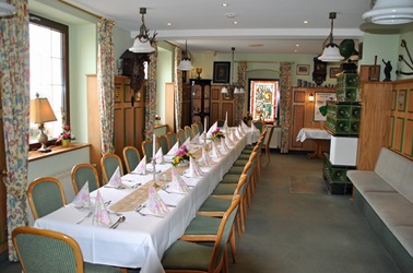 Festtafel im Restaurant Albertheim